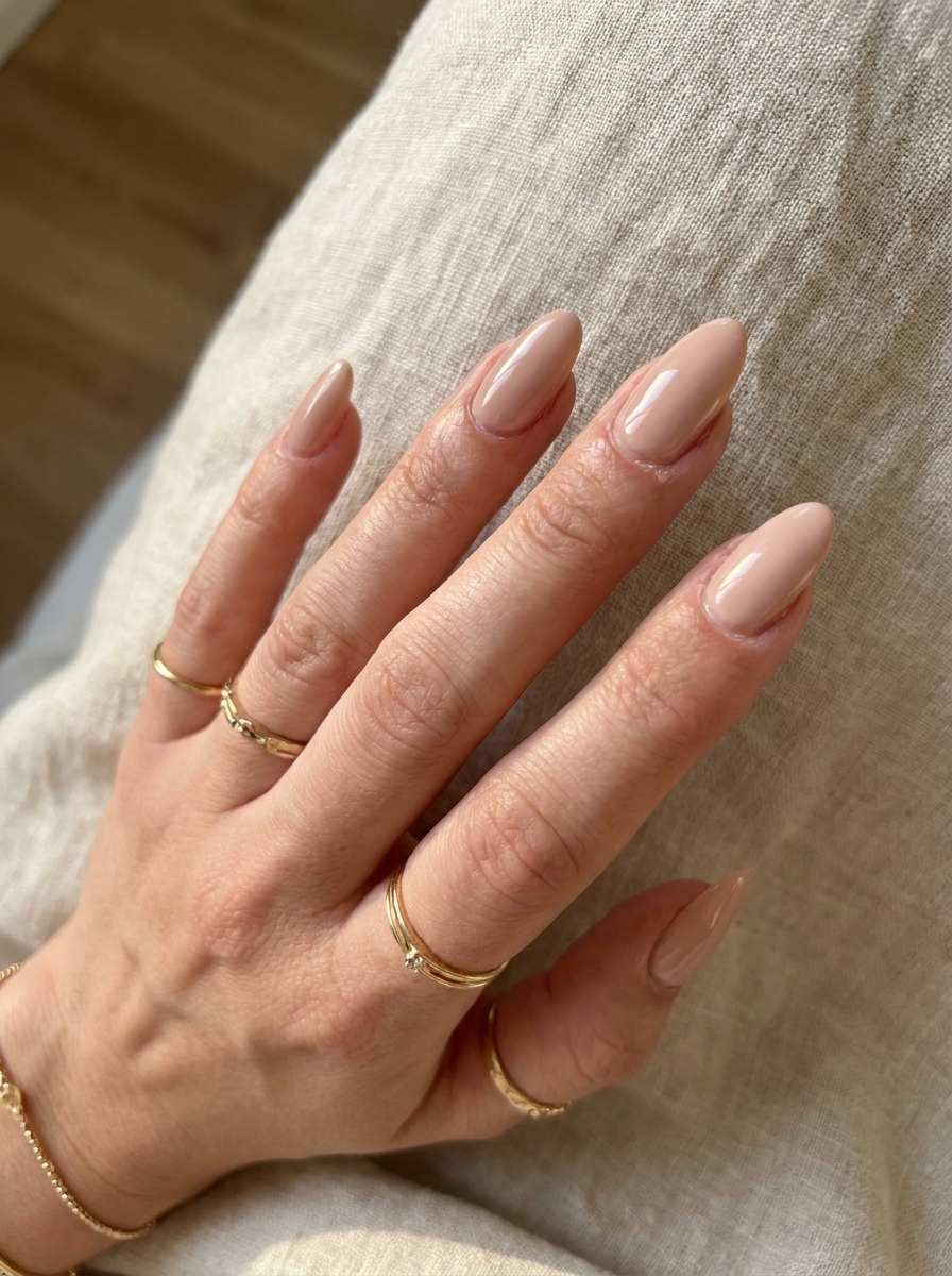Almond Elegant Summer Nails mit mandelförmiger Nagelform